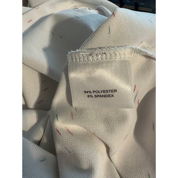 Peter Millar Summer Comfort Golf Shirt Polo Men's Size Large White Active - Picture 5 of 7